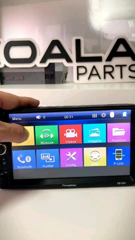 Central Multimídia Universal 2 Din Mp5 Espelhamento Android Ios Bluetooth Som Automotivo