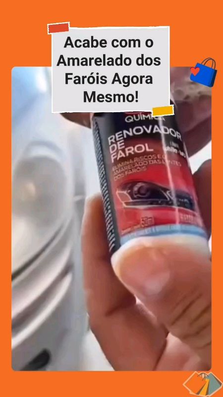 Faróis Brilhando, Segurança Redobrada! #renovadordefarol #tiraamarelado #revitalizador #carro #farolnovo