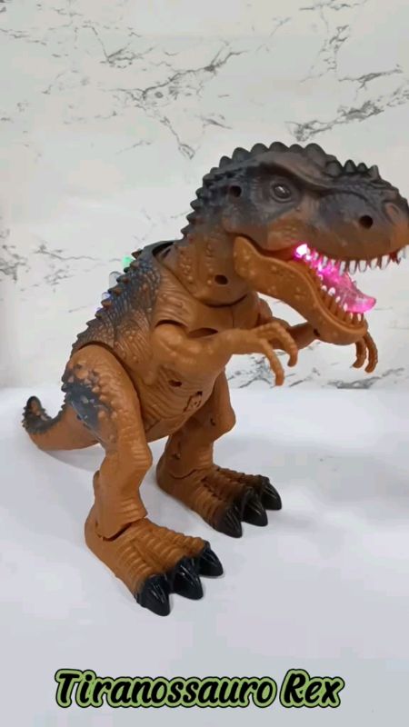 Tiranossauro Rex 🦖 realista e articulado, perfeito para estimular a imaginação e aventuras jurássicas! #Dinossauro #Jurassic #Diversão