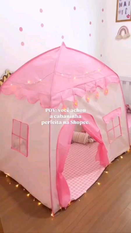 #barraca #infantil #menina #menino #tenda #princesas #rosa #azul #grande