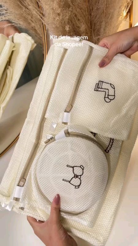 🧺Saco de Roupa para Lavagem Espessa — proteção total para suas peças mais delicadas! #SacoDeRoupa #ProteçãoNaLavagem #LavanderiaPrática #LavarRoupas