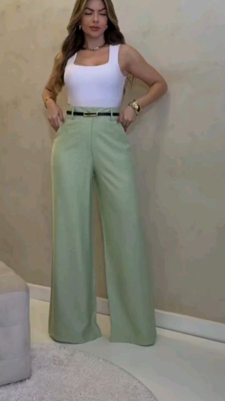 Calça pantalona em marrant #calca #pantalona #marrant #sensorial #confortavel