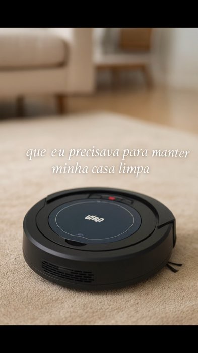Robô aspirador de pó Wap. #roboaspirador #aspiradordepo #aspiradorwap #aspiradorrobo #aspiradorbarato #aspiradorpratico #wap #limpezadecasa