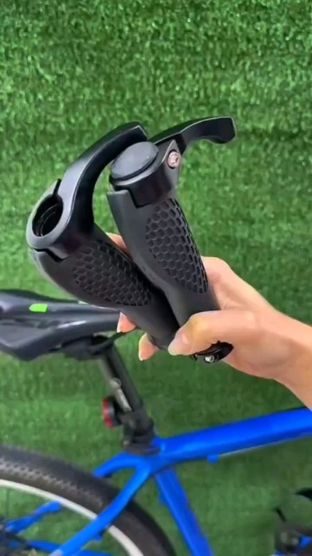 Par de Manopla Para Bike Anatômica Ergonômica Com Bar End Ciclismo Mtb #luvas #manoplas #Punho #bicicleta #bike #barend #Guidom