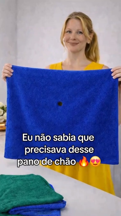 ￼Panos de Chão Microfibra Mágico Macio 70x50cm  Com Furo para Rodo #panodechao #microfibra #magico #macio #panodechaocomfuro #panodechaomicrofibra