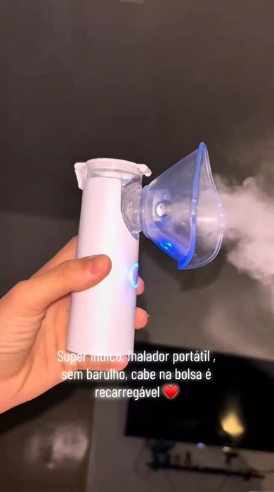 ￼ Nebulizador e Inalador Portátil Inteligente - Tratamento Ultrassônico para Alívio de Tosse e Muco, Fácil Uso! Compre agora! #nebulizador#achadinhos