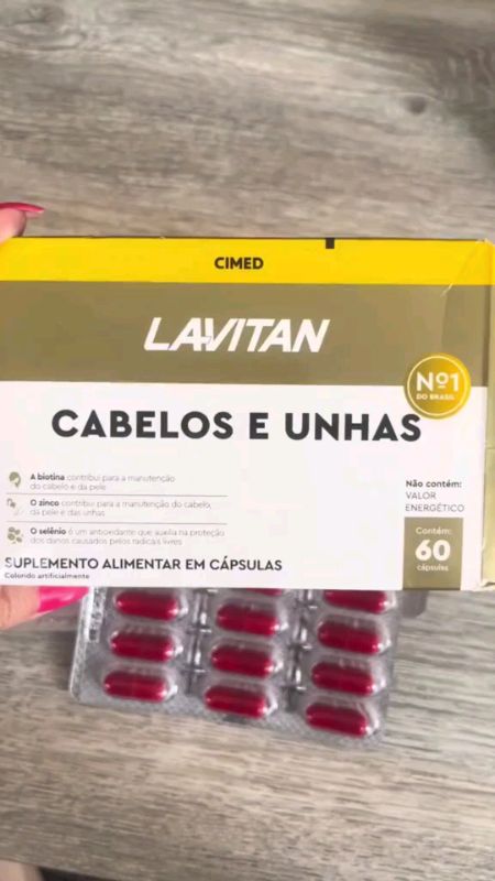 Vitamina para Fortalecimento de Cabelo e Unha (Lavitan) #vitaminacabelo #vitaminaunhas #lavitan #cabeloemunhas #suplementocapilar