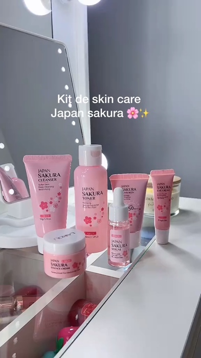 O Skin Care Laikou Sakura é inspirado na flor mais icônica do Japão: a Sakura, símbolo de juventude, renovação e pele perfeita.#beleza #skincare #off