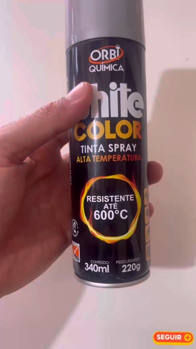 ￼Tinta Spray Alta Temperatura 600ºc Orbi 340ml Ideal para Motor Escapamento e Motor, Escapamento, Rodas e Metais #Escapamento #motor , #Escapamento