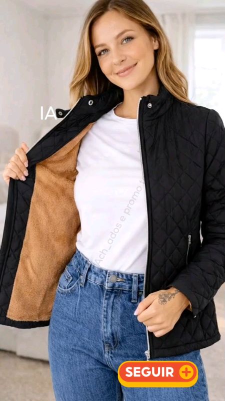 jaqueta forrada#blusa#feminina#inverno#quentinha#jaqueta#estilosa#elegante