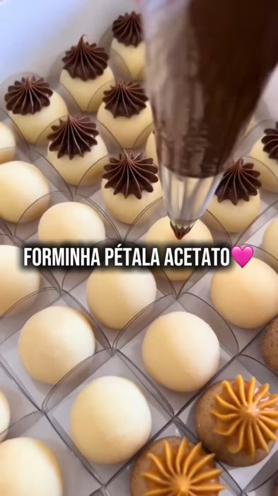 Forminha Pétala em acetato 😍 #confeitaria #delivery #cozinha #doces