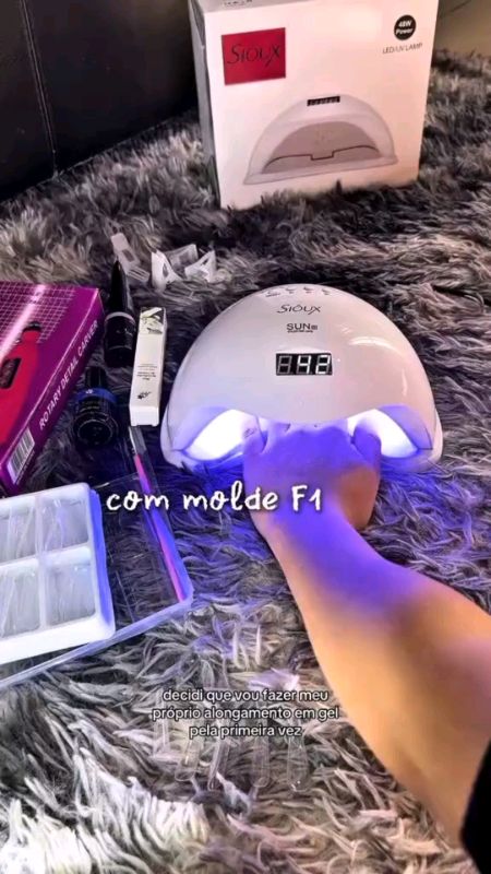 Kit Unha Gel Manicure Completo e Profissional + Luminária #manicure #unhadegel #kitprofissional