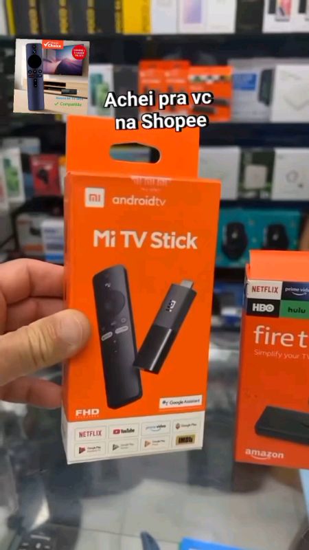 Xiaomi Mi TV Stick Mi Box 4K Controle Remoto Compatível com Bluetooth de Voz#Budgeting