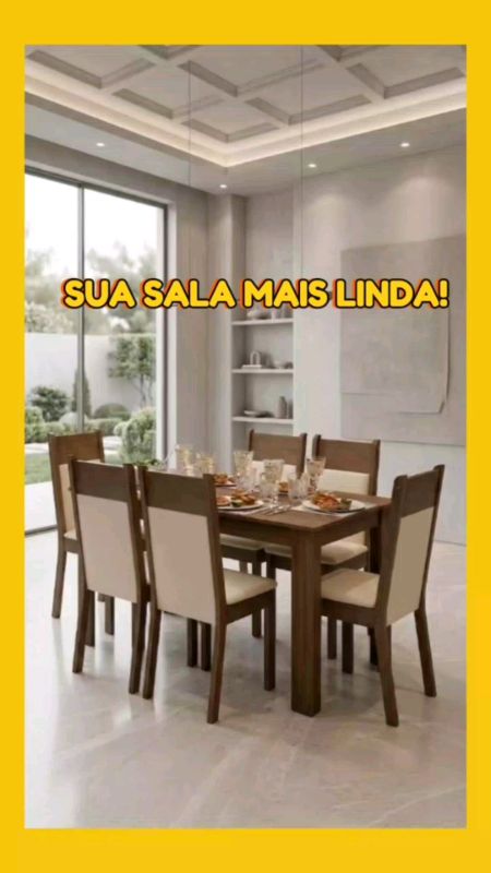 mesa de jantar com 6 cadeiras #mesa#cadeira