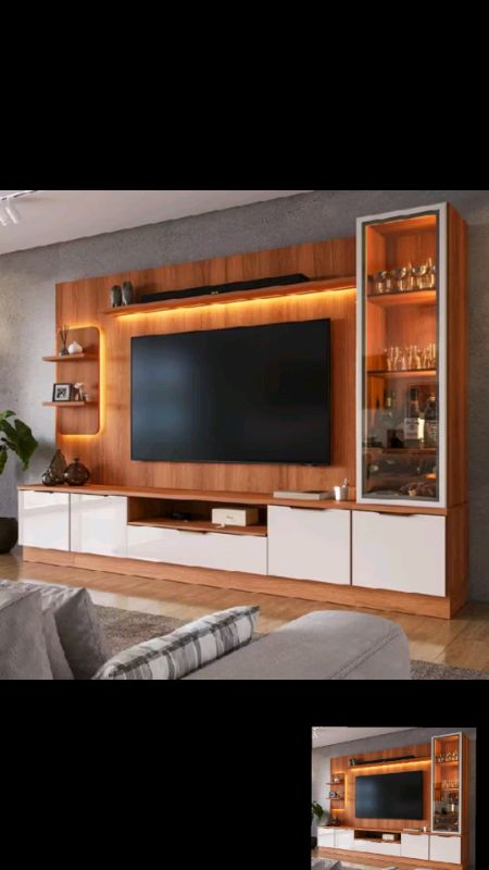 Estante Home para TV até 75" com LED #EstanteHome #PainelParaTV #MoveisDeSala #SalaModerna #Estante