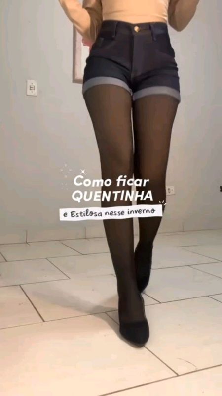 Meia-Calça Térmica Feminina Peluciada Translúcida Alta Elastidade Super Quente #meiacalça #frio #inverno #confortavel #quentinha #shopee #pecuaria #Li