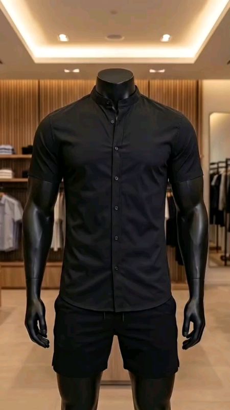 Camisa Masculina Gola Padre Manga Curta #camisa #masculina #golapadre #mangacurta #camisabotao #camisao #achados #modamasculina #shopee