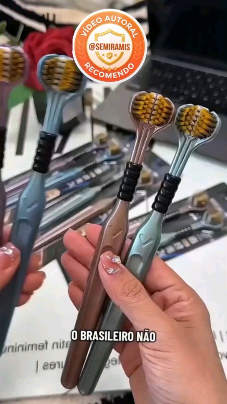 Escova de Dentes três lados