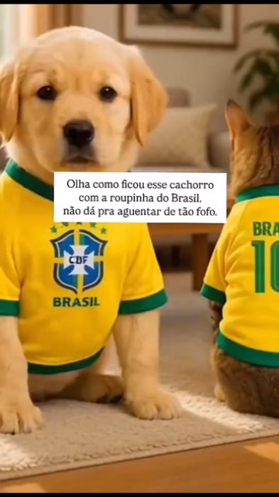 Roupinha Pet Personalizada Brasil Copa 2026 #copapet