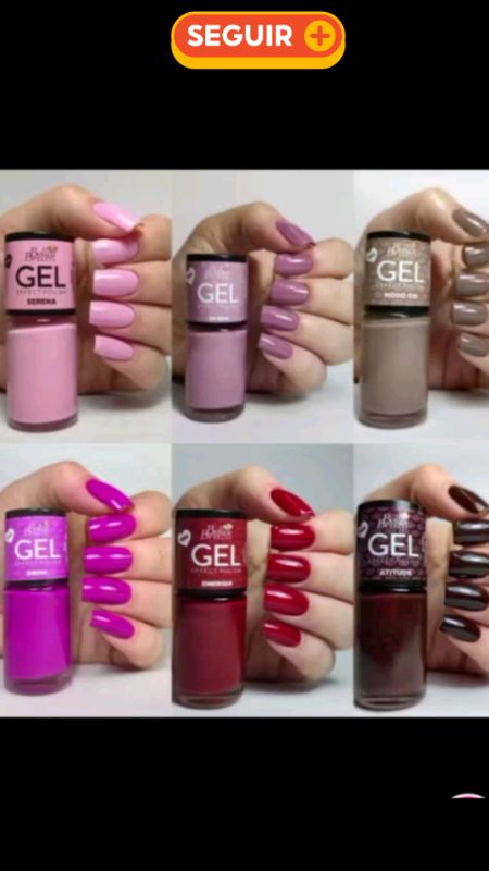 Esmalte efeito gel , seca sem cabine #esmaltermgel #esmalte #manicure #efeitogel #bellabrazil #shopeebr