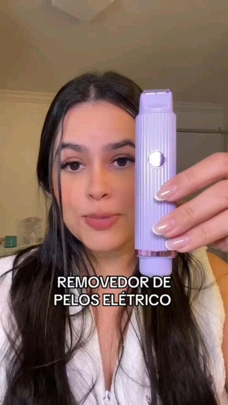 Depilação sem dor e super rápida! ✨ Pele lisinha em segundos #RemovedorDePelos #BelezaFeminina #DicasDeBeleza #shopeebr #mulher #depilar  #promoção