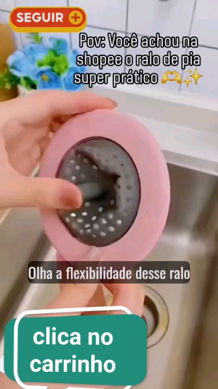 Ralo de Silicone Borda Larga para Pia de Cozinha #cozinha #UtilidadesDomésticas