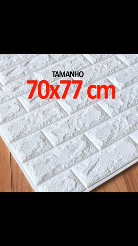 Placa 3D Tijolo 77x70...#