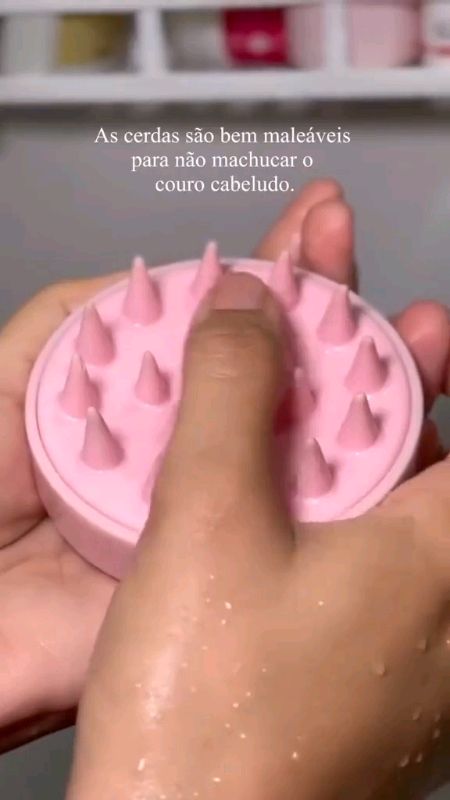escova de silicone para banho#escova #banho #casa #utilidades #domestico #escovadesilicone #achadinhos
