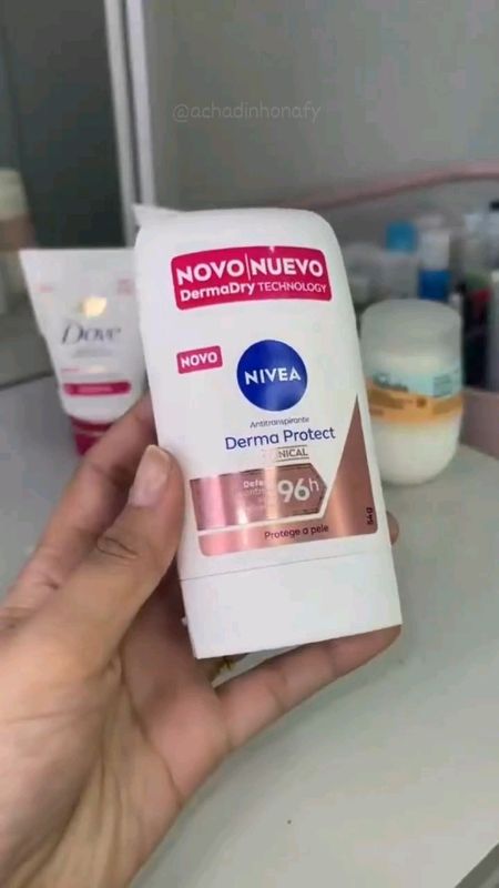? Desodorante em barra NIVEA Protect: proteção duradoura, cuidado com a pele e frescor o dia todo! ? #ShopeeAchadinhos #nivea #desodorante #cc #suor