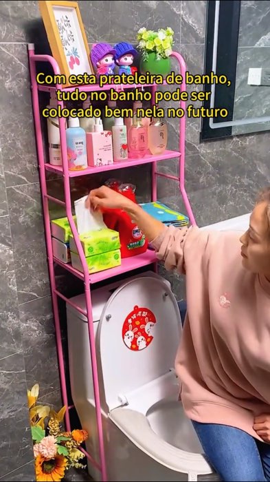 ￼Rack Organizador De Banheiro Prateleira Estante Multifuncional Com Suporte Armazenamento#rackdebanheiro #rack #organizadordebanheiro #prateleiras