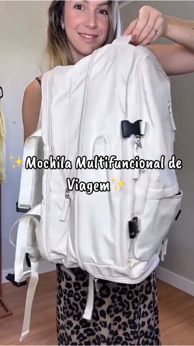 🚀 Cabe tudo o que você precisa e ainda sobra espaço! #mochila #mochiladeviagem #mala  #APROVADAGUA #expansivel #multifuncional #acheinashopee #viral