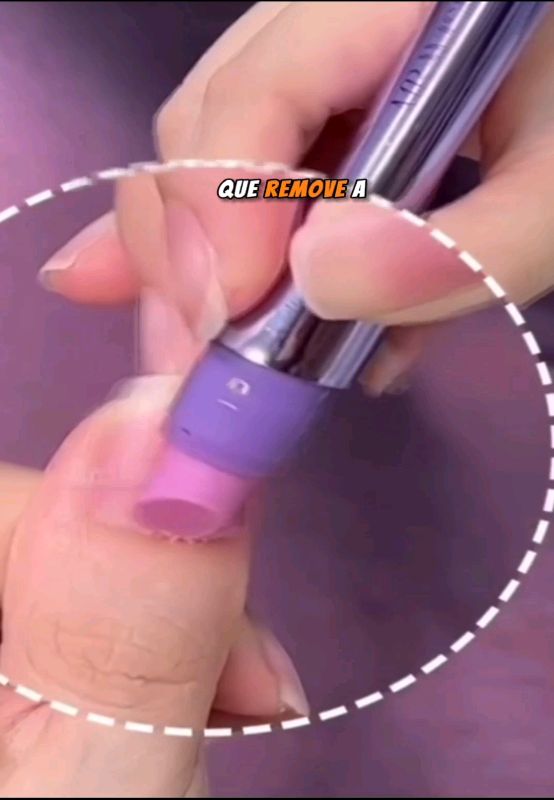 caneta de óleo de cutícula 3 em 1 empurrador, removedor de pele morta  #removedor #cuticula #pelemorta