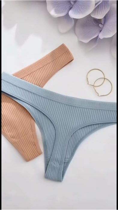 Kit 10 Calcinha Canelada Algodão Renda Fio Dental Confortável Dia a Dia Lingerie Moda Intima, cores sortidas #kitcalcinha #calcinhafiodental