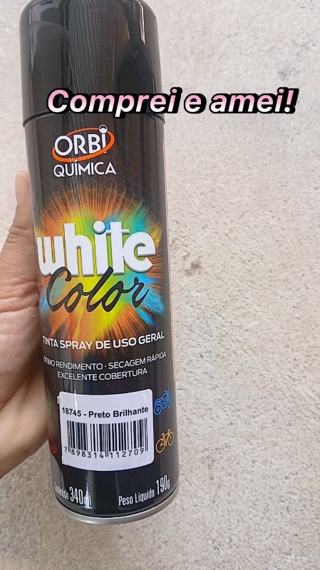Tinta uso Geral Spray p/ Pintar Metais MDF Plástico Móvel Premium. #tintaspray #tintausogeral #spray #tinta #oficina #pintura #pinturaemgeral