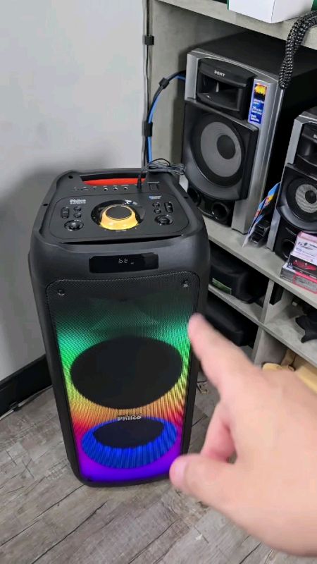 Caixa de Som Amplificada Philco 1350w Super potente#caixa #som #unboxing #tecnologia #festa #bluetooth #achadinho #achei