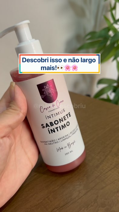Adicione no carrinho👆🏻 Sabonete Íntimo de Barbatimão e Aroeira #SaboneteÍntimo #CuidadoÍntimo #HigieneÍntimaFeminina #AutocuidadoFeminino