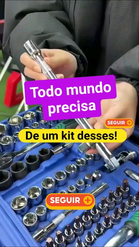Kit ferramentas 46 peças #kitferramentas #ferramenta #obra #viral #promo #maisvendido