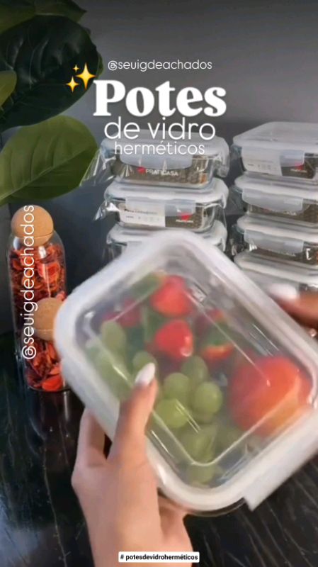 #potesdevidroherméticos | Potes de vidro herméticos 640ml