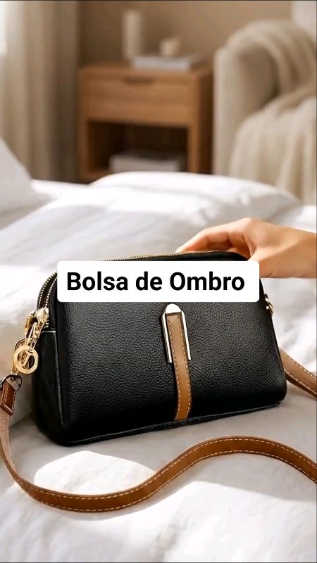 Adicione na sacolinha para não perder o cupom. #bolsadeombro #bolsafeminina #couromacio #pratica #variascores. Garante já a sua