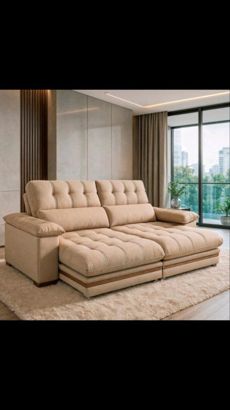 Sofá 4 Lugares 2,50m Retrátil e Reclinável #sofa #retratil#reclinavel