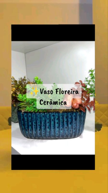 Vaso em cerâmica jardineira plantas flores decoração jardim #decoracaodecasa  #vasodeplantas  #plantasemcasa  #achadinhosshopee #decoracaocomplantas