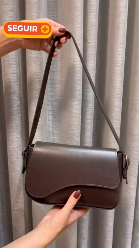 Bolsa Ombro Feminina Couro Elegante #bolsa #bolsafeminina #bolsaelegante #bolsacouro