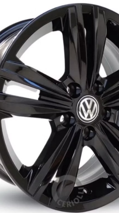 Adicione ao carinho ￼Kit 4 Rodas Aro 15 5x100 VW Volkswagen Golf Polo Virtus T-cross Black Piano Bicos de Brinde S18#kit4rodas #rodadecarro