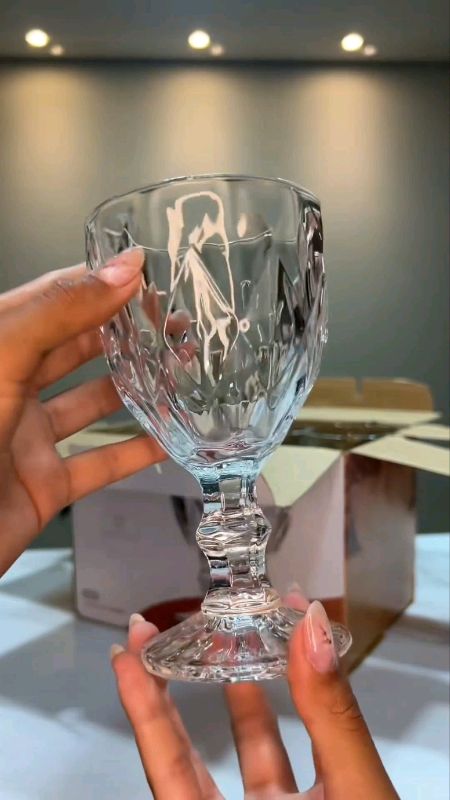 Kit taça diamante #vidro #conjunto