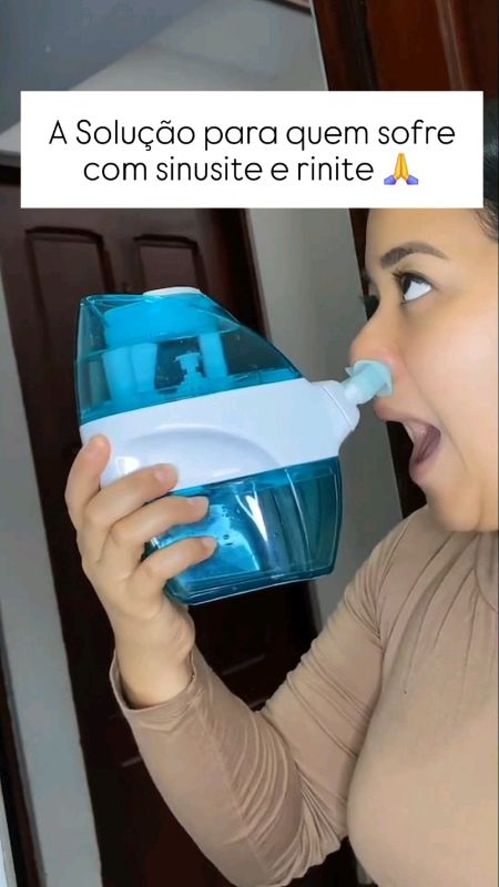 Irrigador de Enxague Nasal #irrigador #irrigadornasal #nasal #rinite #sinusite