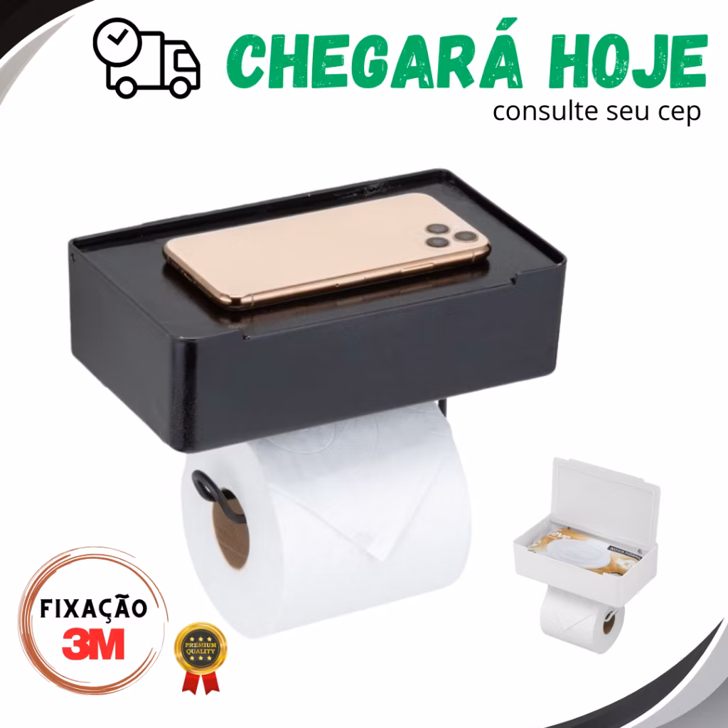 SUPORTE PAPEL HIGIÊNICO