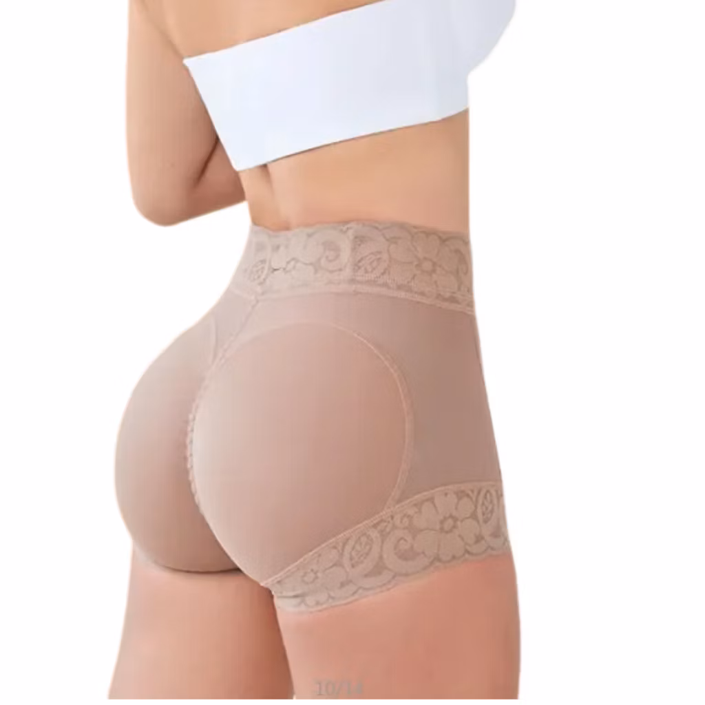 Calcinha Modeladora Cintura Alta Elevação De Bumbum