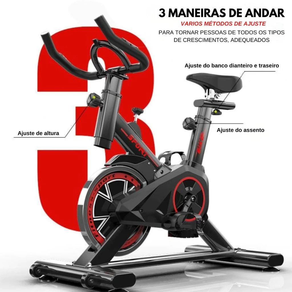 ⚡ Bicicleta Bike Ergometrica Spinning Academia Fitness Profissional 120kg
