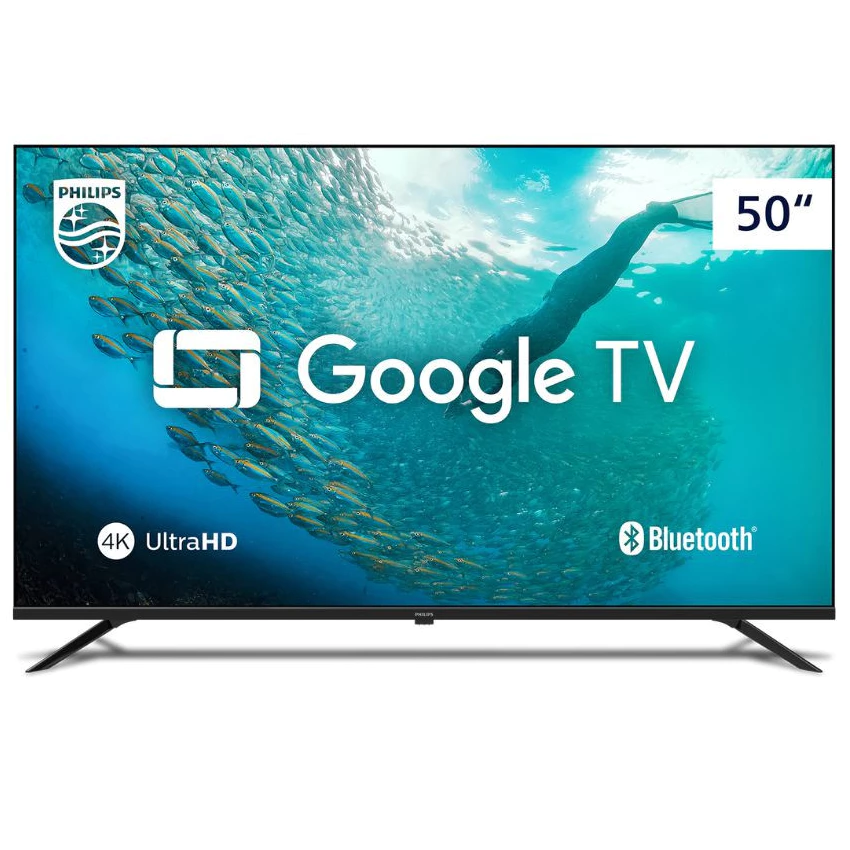 Smart TV Philips 50" 4K HDR Google TV / Comando de Voz / Dolby Áudio - 50PUG7019