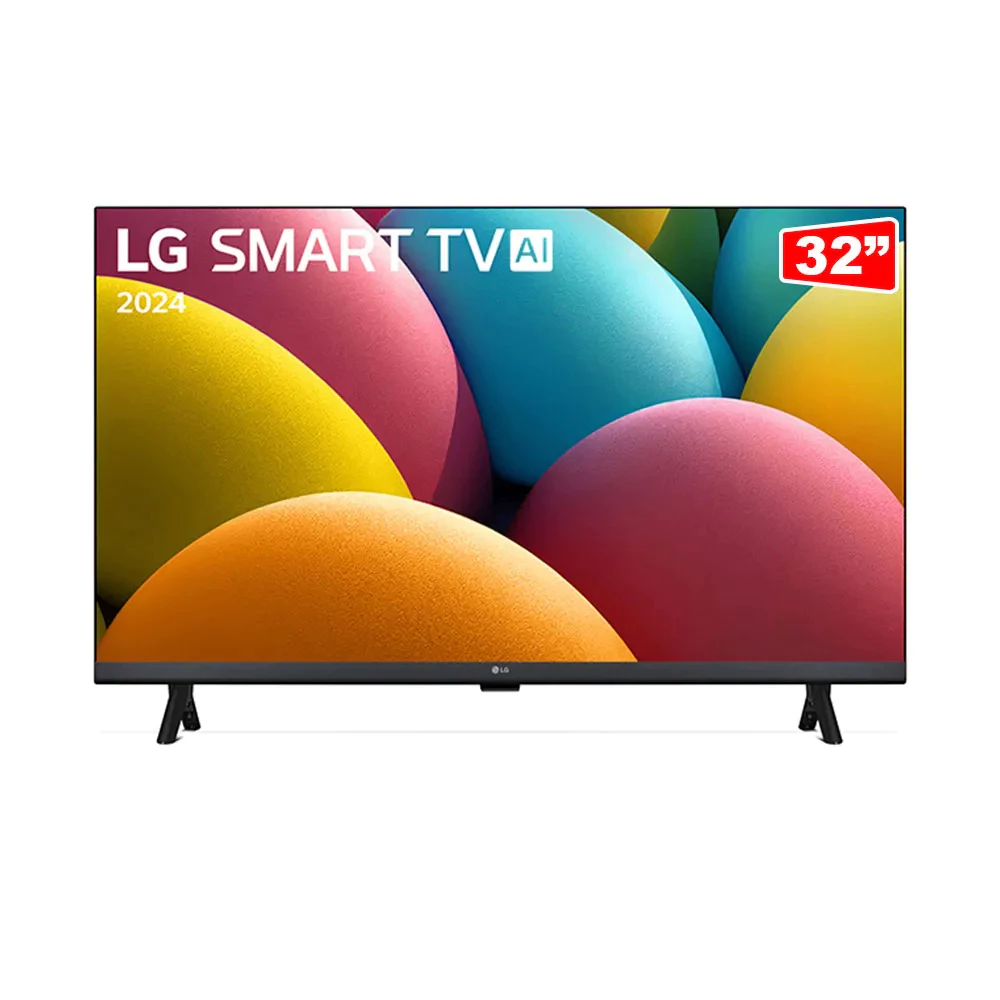 Smart TV LG 32? HD 32LR600BPSA - Processador a5 AI Gen6, Alexa, webOS 23 Bivolt